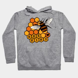 Be Kind Honeycomb Honey Bee Lover Quote Hoodie